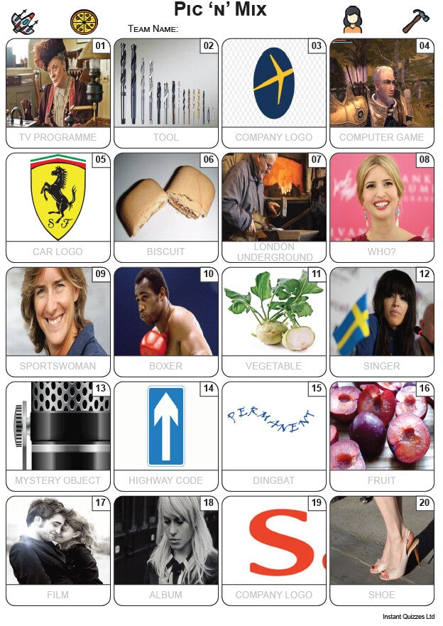 Pic 'n' Mix Picture Quiz - PR2428