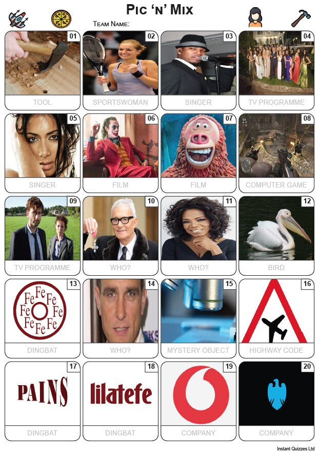 Pic 'n' Mix Picture Quiz - PR2432