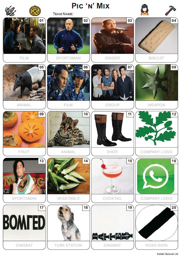 Pic 'n' Mix Picture Quiz - PR2445