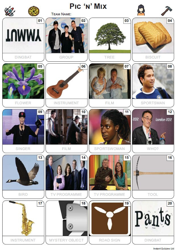 Pic 'n' Mix Picture Quiz - PR2448