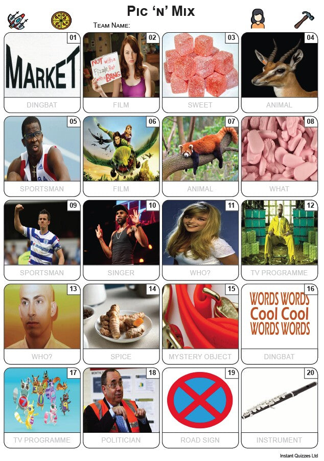 Pic 'n' Mix Picture Quiz - PR2451