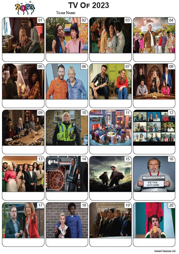 TV of 2023 - Picture Quiz PR2460