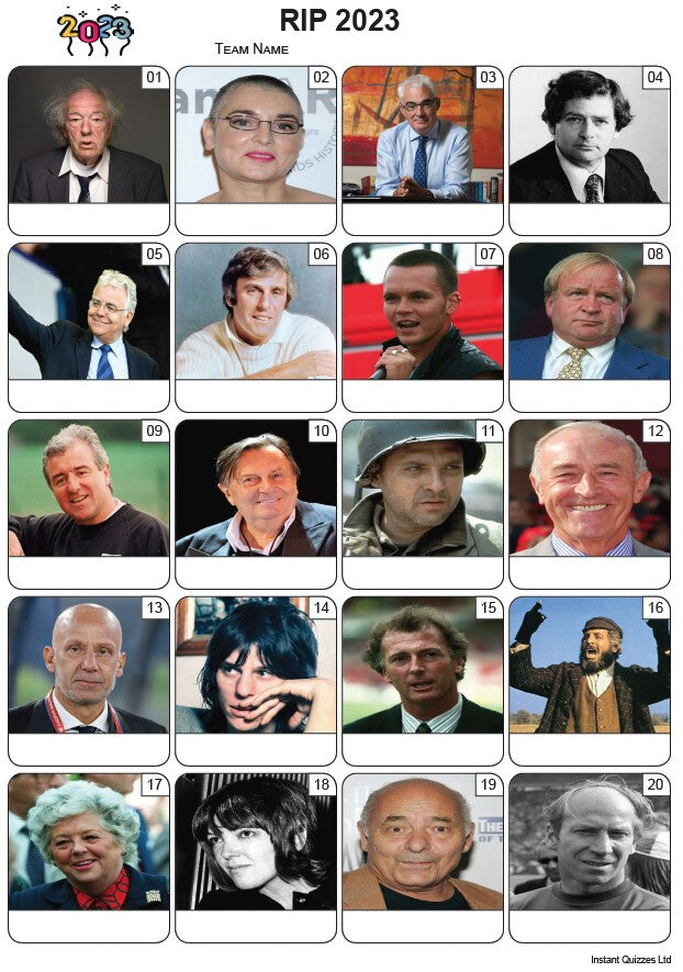 RIP 2023 - Picture Quiz PR2461