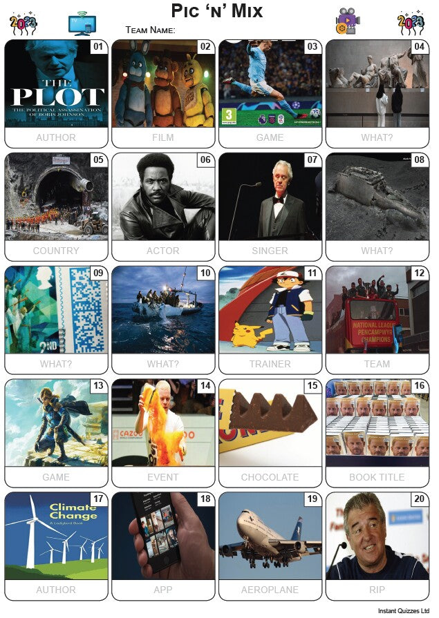Pic 'n' Mix 2023 - Picture Quiz PR2465