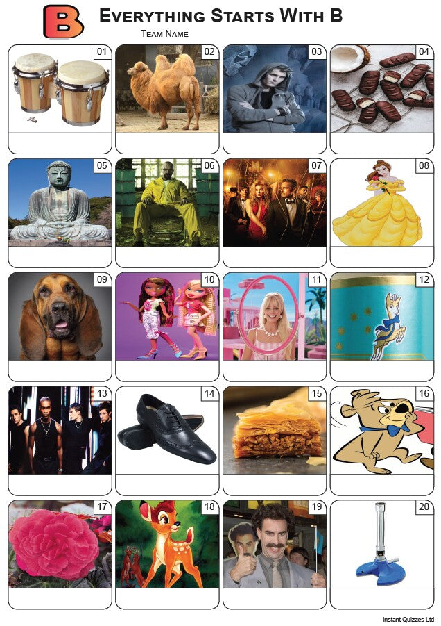 Bumper Quiz Pack 825