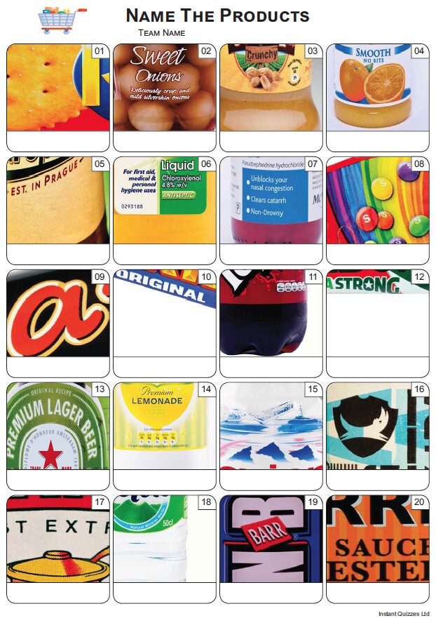 Bumper Quiz Pack 828