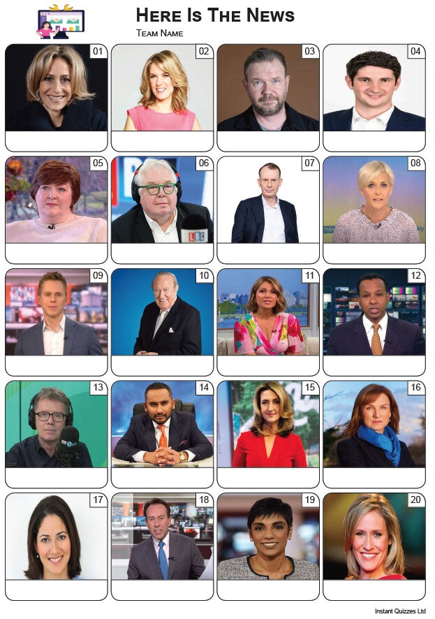 Here Is The News Picture Quiz - PR2501