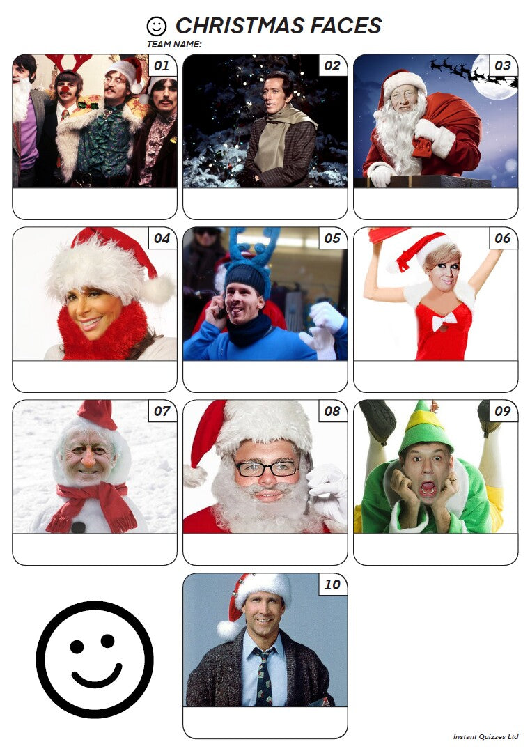 Christmas Faces Z3112