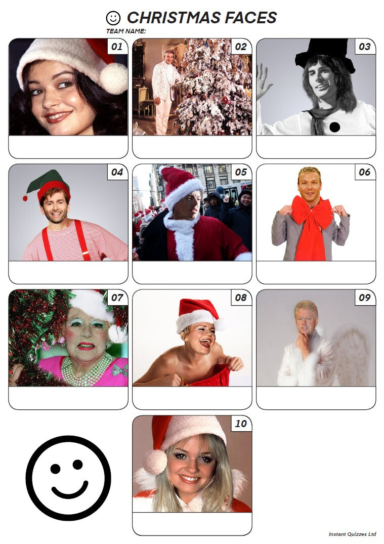 Christmas Faces Z3115