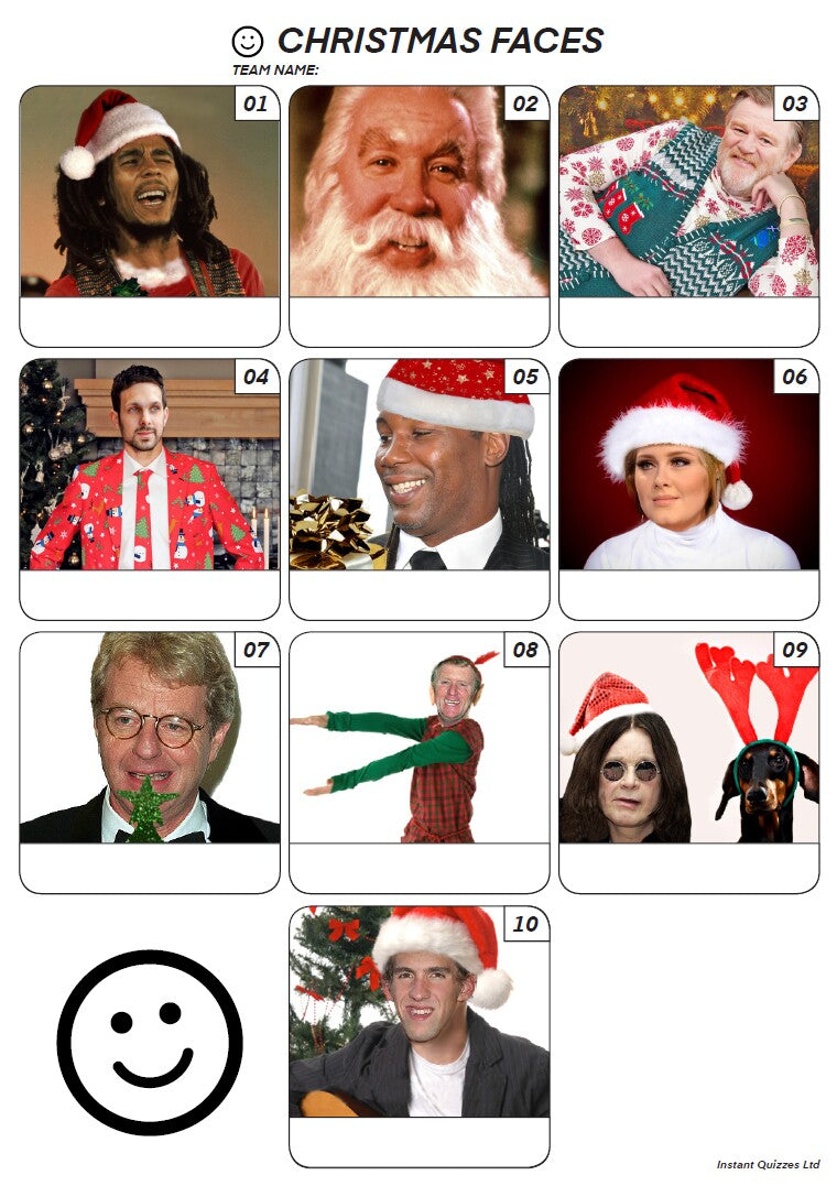 Christmas Faces - Z3117