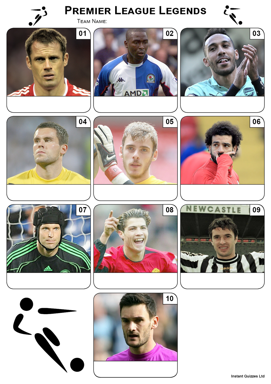 Premier League Football Legends Mini Picture Quiz - Z3048