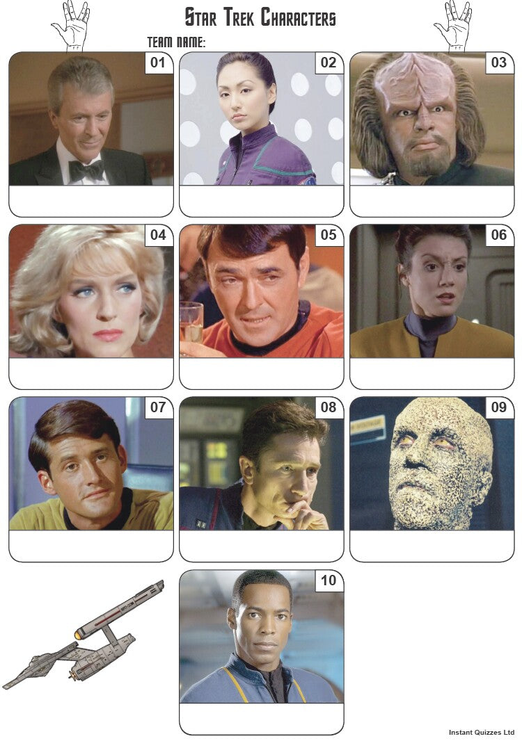 Star Trek Mini Picture Quiz - Z3270