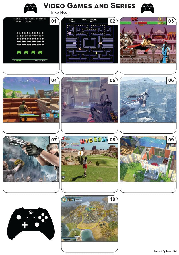 Video Games Quiz Pack 2