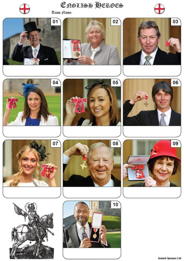 Saint George's Day Quiz Pack 8