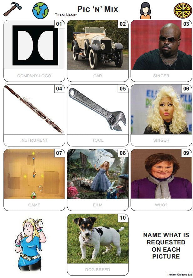 Pic 'n' Mix Mini Picture Quiz - Z3790