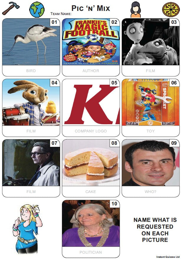 Pic 'n' Mix Mini Picture Quiz - Z3793