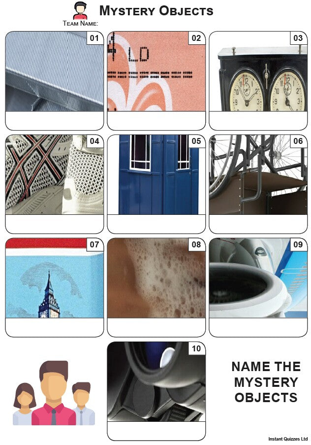 Mystery Objects Mini Picture Quiz - Z3796