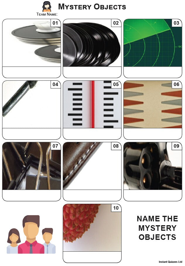 Mystery Objects Mini Picture Quiz - Z3797