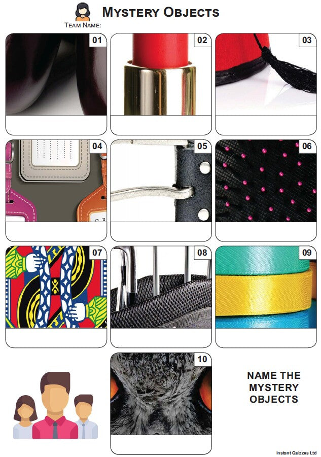 Mystery Objects Mini Picture Quiz - Z3814