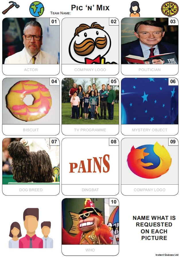 Pic 'n' Mix Mini Picture Quiz - Z3820