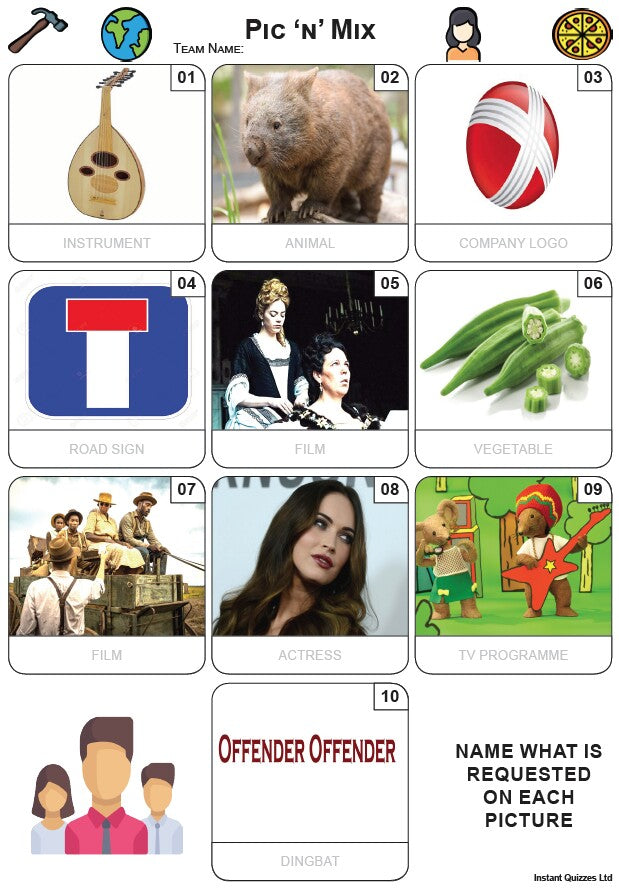Pic 'n' Mix Mini Picture Quiz - Z3841