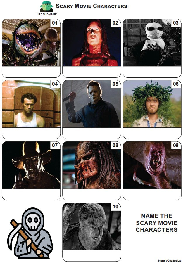 Scary Movie Characters - Z3844