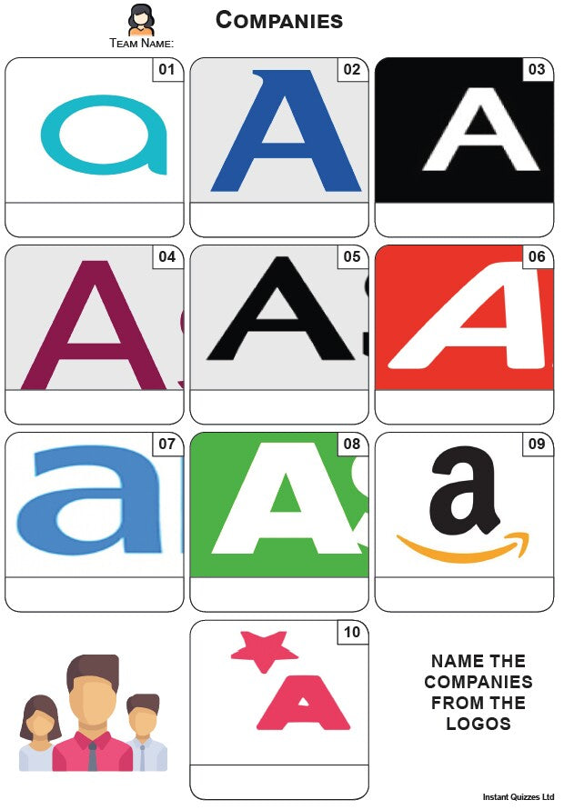 Company Logos Mini Picture Quiz - Z3889
