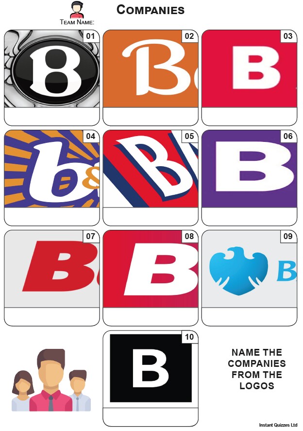Company Logos Mini Picture Quiz - Z3890