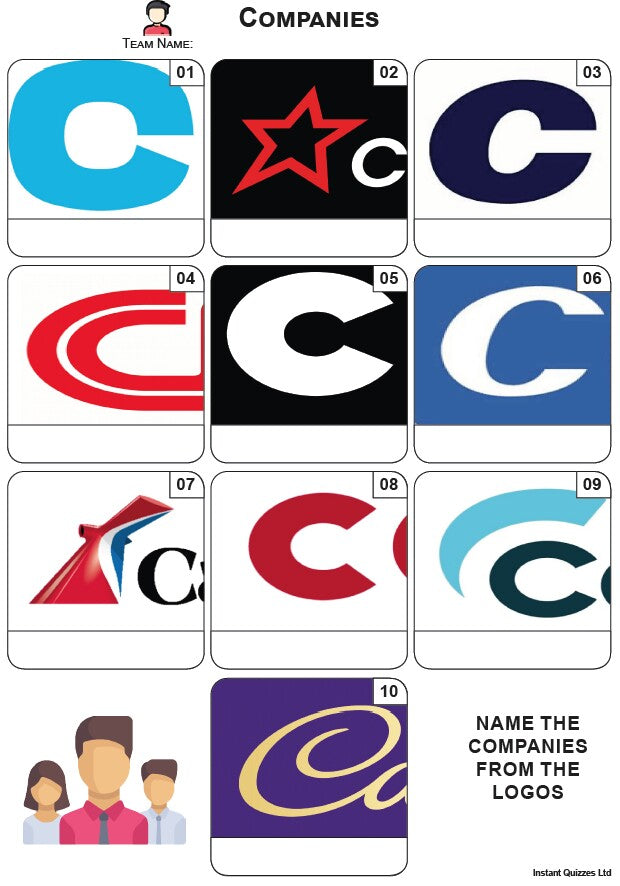 Company Logos Mini Picture Quiz - Z3891