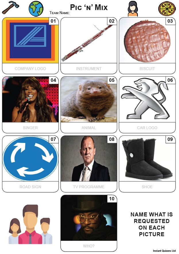 Pic 'n' Mix Mini Picture Quiz - Z3936