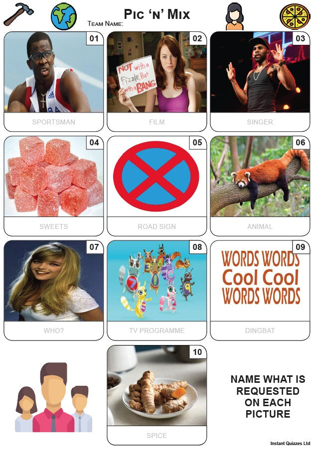 Pic 'n' Mix Mini Picture Quiz - Z3978