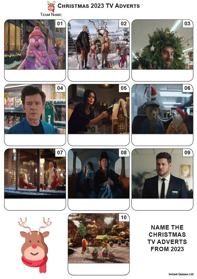 Christmas 2023 TV Adverts Mini Picture Quiz - Z3989