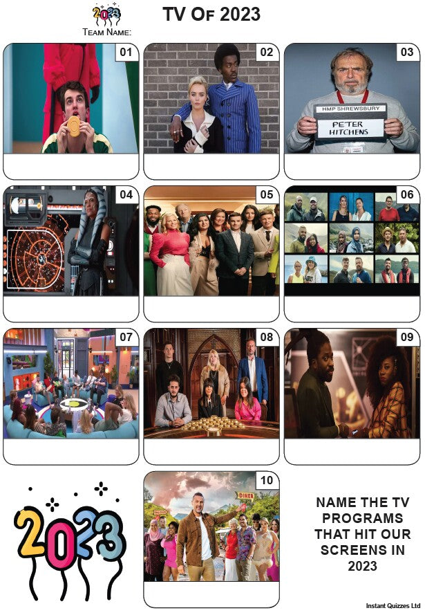 TV of 2023 - Mini Picture Quiz Z3996