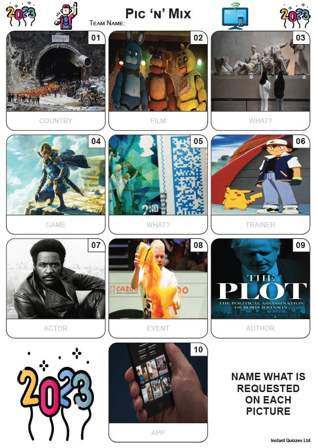 Pic 'n' Mix 2023 - Mini Picture Quiz Z4006
