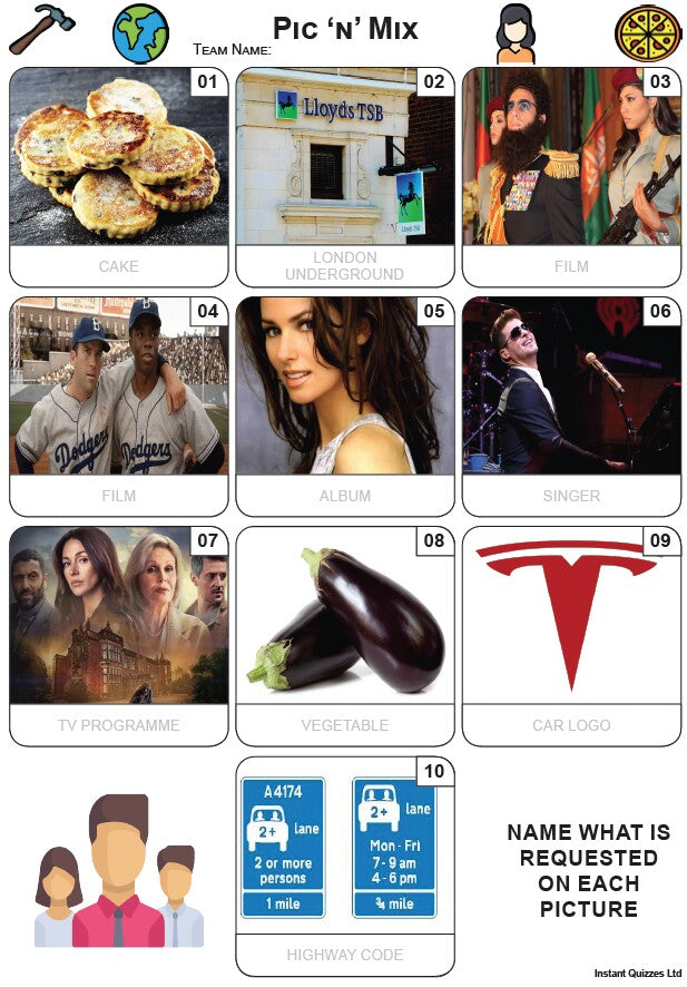 Easier Quiz Pack 3155