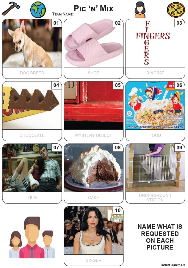 Pic 'n' Mix - Mini Picture Quiz Z4018