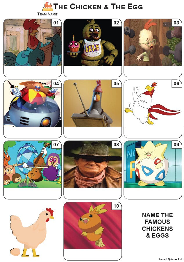 Easier Quiz Pack 3179