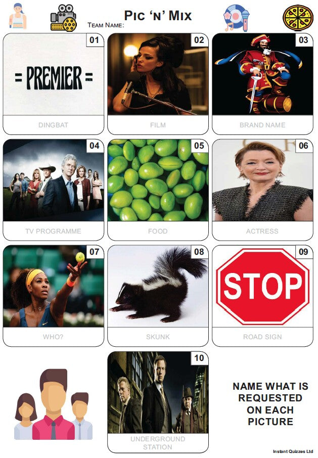 Pic 'n' Mix - Mini Picture Quiz Z4032