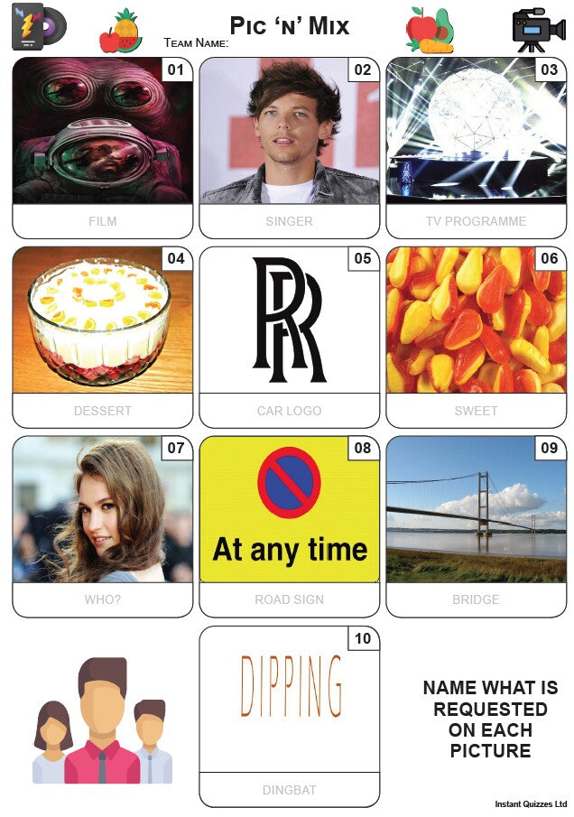 Easier Quiz Pack 3207