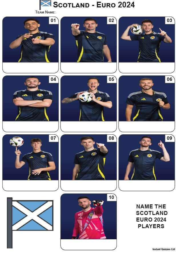 Scotland Euro 2024 Mini Picture Quiz - Z4052