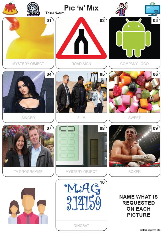 Easier Quiz Pack 3267