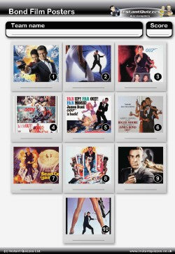 James Bond Quiz Pack