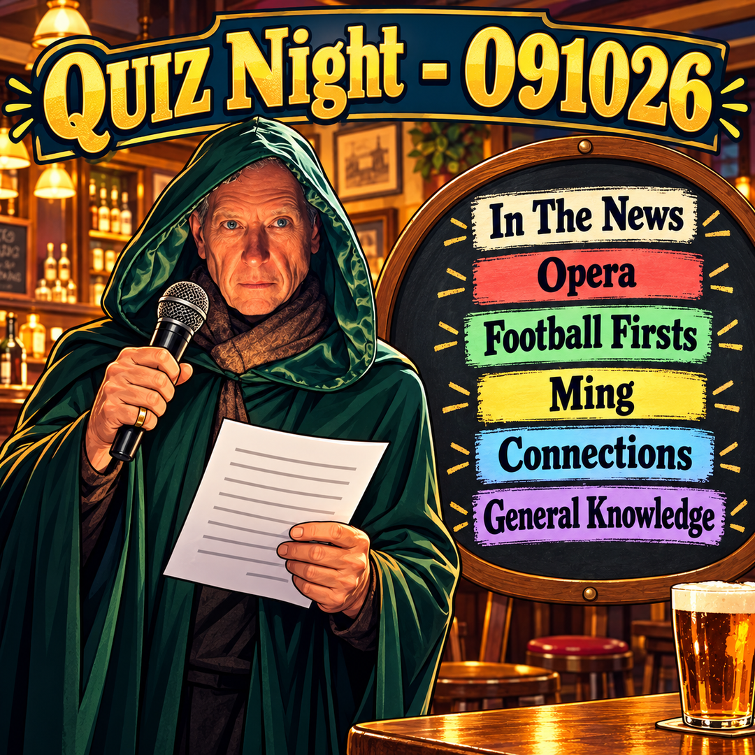 Quiz Night - 9th October 2026