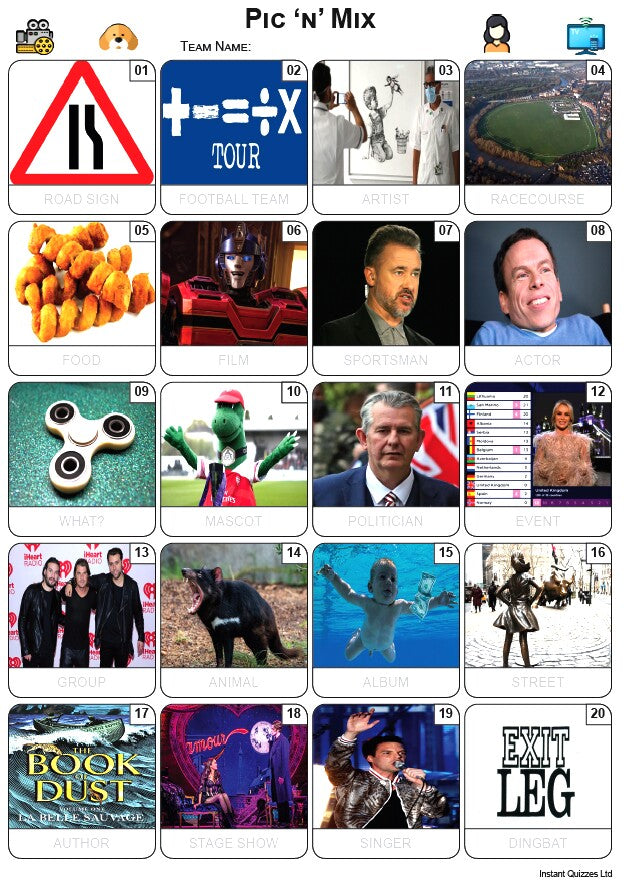 Picture Quizzes