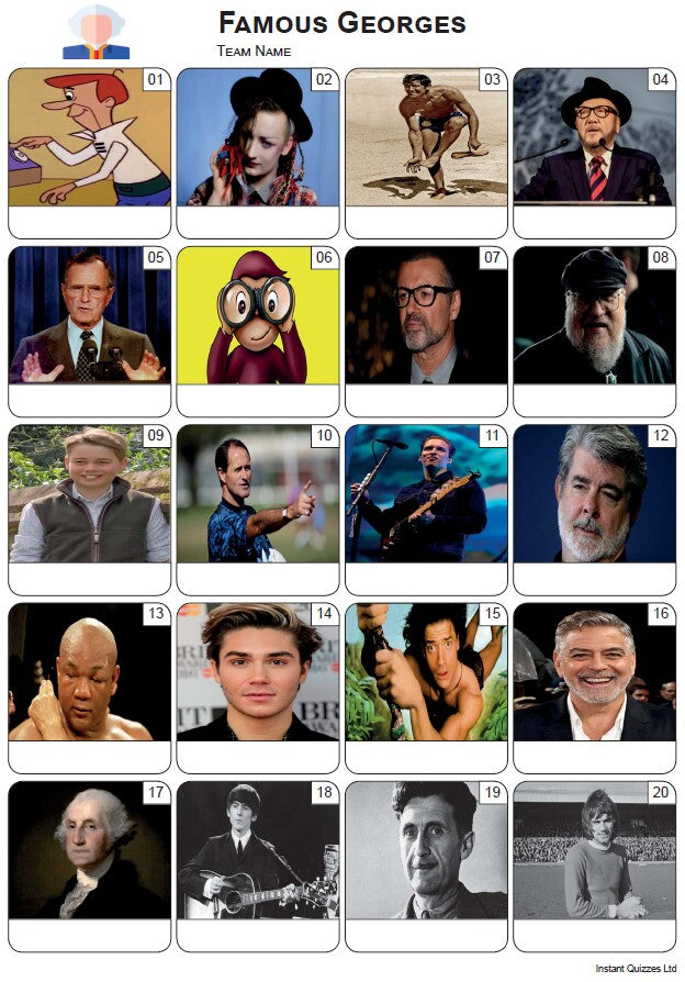 The Big Quiz Pack 3594 - Five rounds and a 20 Picture Quiz.