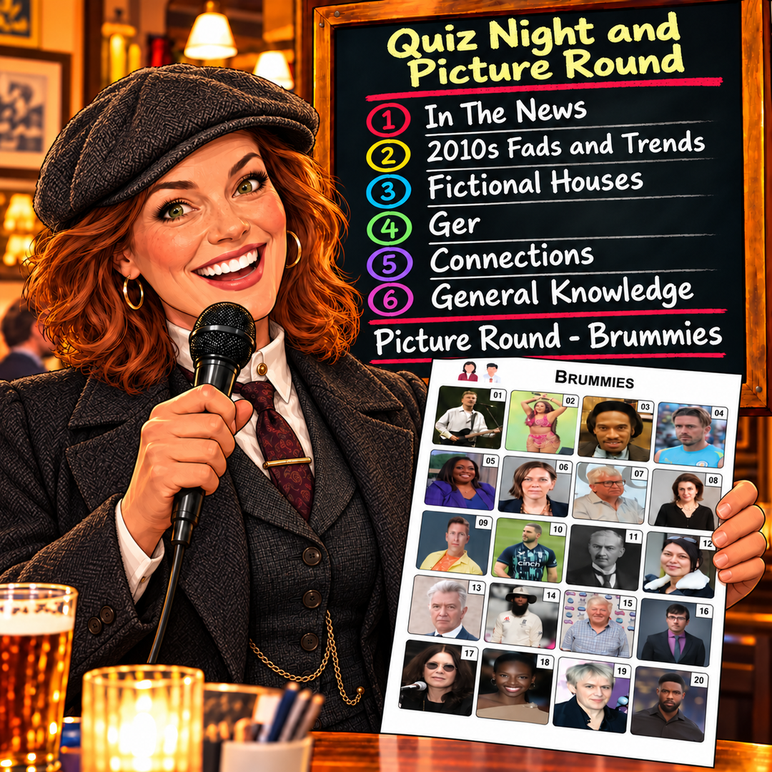 Quiz Night plus 20 Pictures - 23rd October 2026