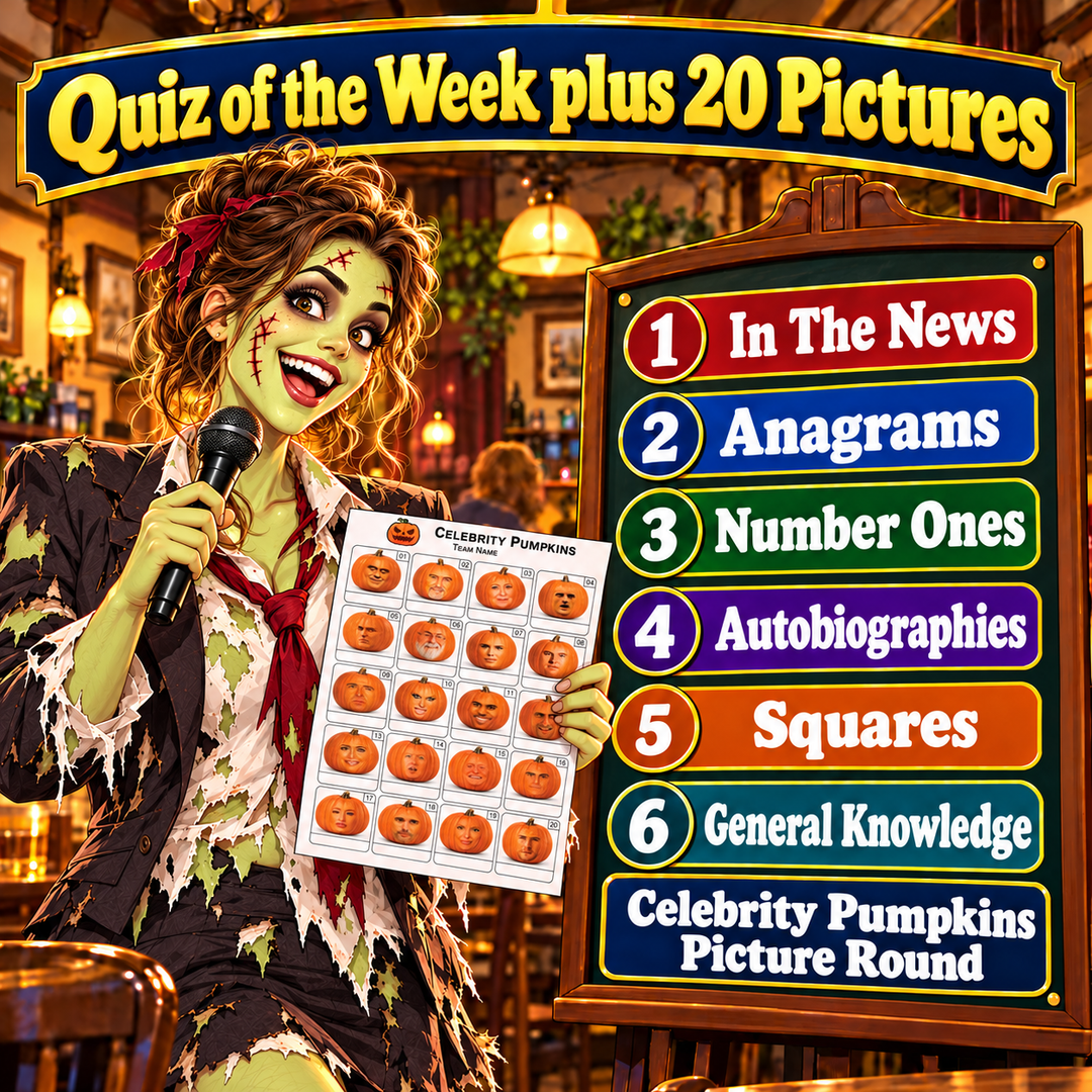 Quiz of the Week plus 20 Pictures - 30th October 2026