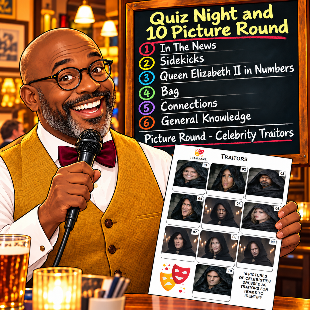 Quiz Night plus 10 Pictures - 16th October 2026