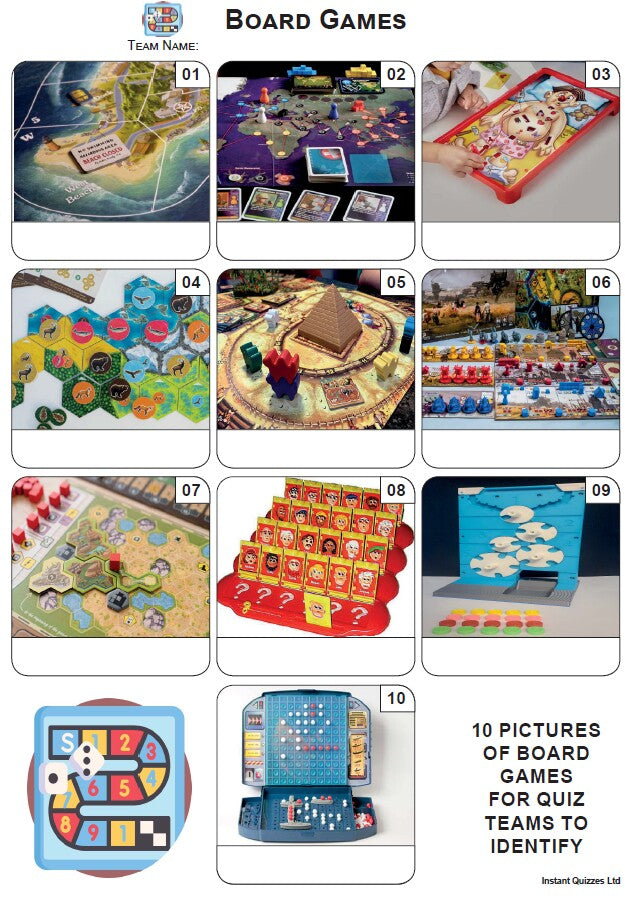 Quiz Pack 3600 - Five rounds and a 10 Picture Quiz.