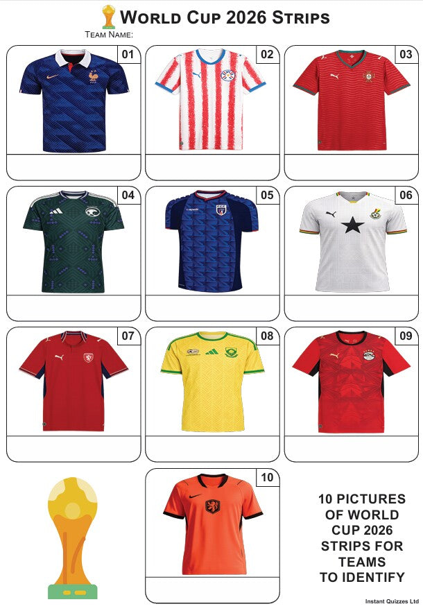 Quiz Pack 3636 - Five rounds and a 10 Picture Quiz.